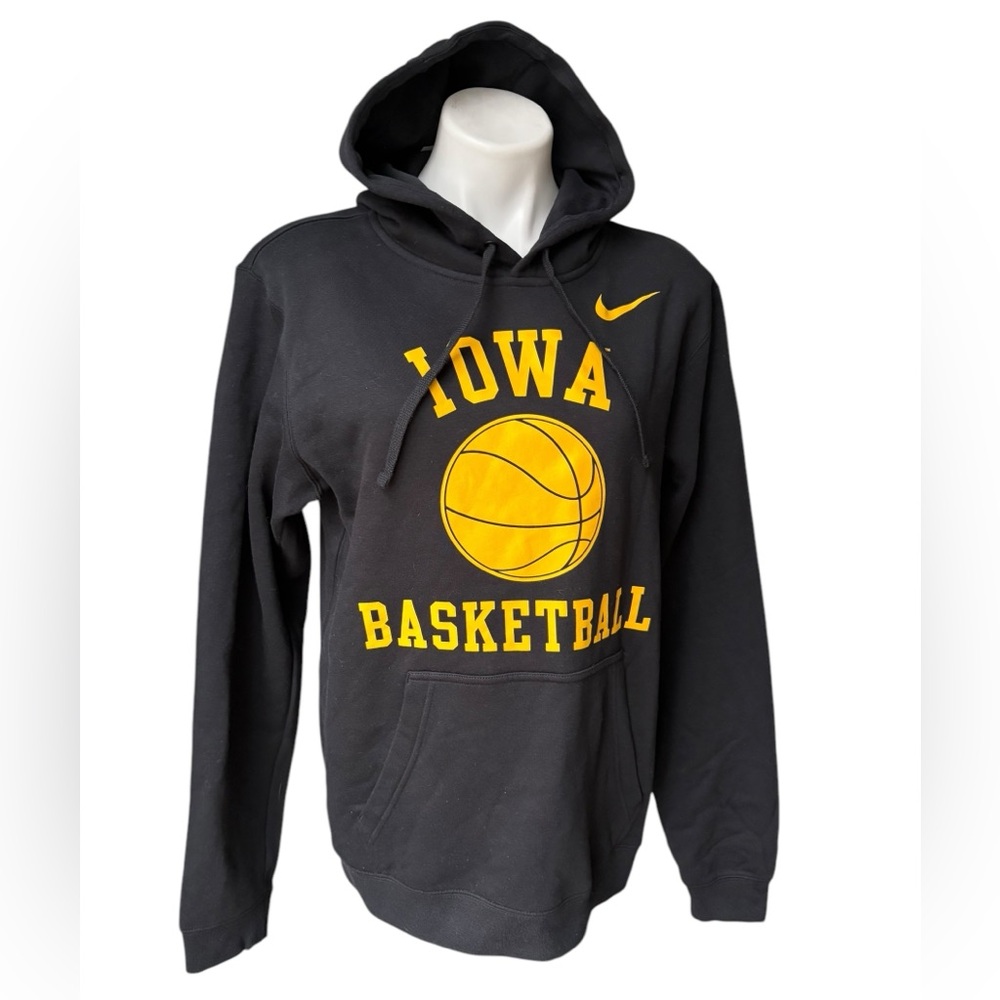 NWT, Men’s Nike University of lowa Hawkeyes Basketball Club Fleece Hoodie, Sz M - Picture 5 of 12